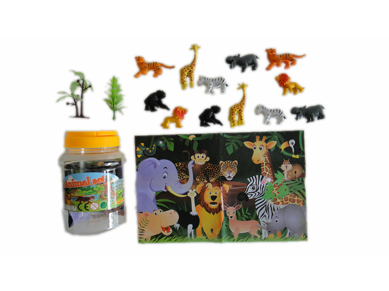 wild animals toys set