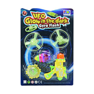 Gyro toy top gun toy glow spinning top