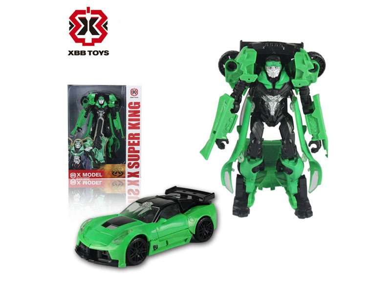 green robot toy transformer toy funny toy