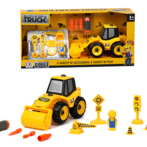 assembly road roller construction truck take a part toys