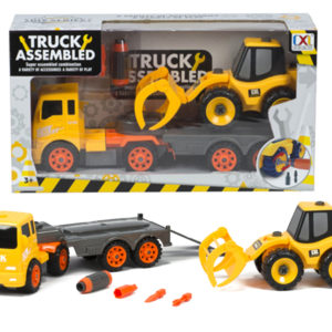 assembly construction set truck helmet toy electric drill